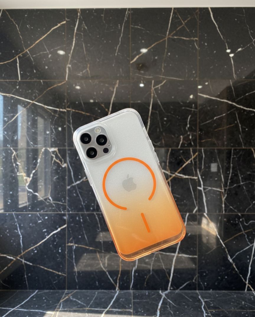 ORIGINAL EURO Gradient Magnetic Clear Case – Wireless Charging Compatible Transparent iPhone Cover