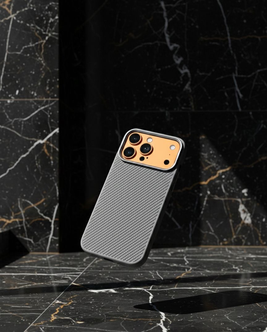 ORIGINAL LEATHER Carbon Fiber Texture Magnetic Case – Shockproof Slim iPhone Cover